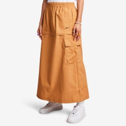 Women Skirts - Nike Essential Mid Rise Cargo Midi - Flax-Black