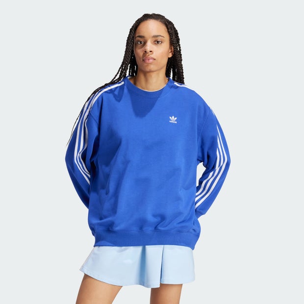 Image of Adidas 3-stripes Oversized Crew - Donna Sweatshirts