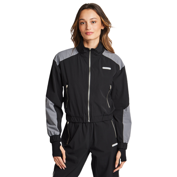 Image of Peach Fit Material Mix female Top da pista - Nero - Poly Woven - Foot Locker035