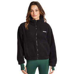 Women Jackets - Peach Fit Logo - Blk-Blk