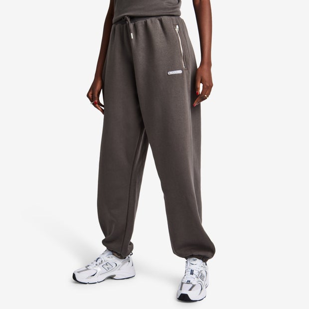 Image of Peach Fit Essential female Pantaloni - Grigio - Pile di cotone - Foot Locker035