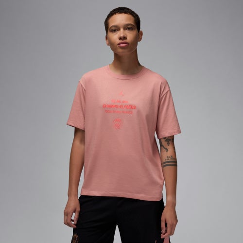 Pink and grey jordan shirt online