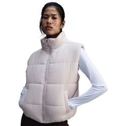 Damen Jackets - Nike Tf Snfl - Lt Orewood Brn-White