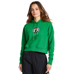 Women Hoodies - Pro Standard Chenille Celtics Cropped - Grn-Wht