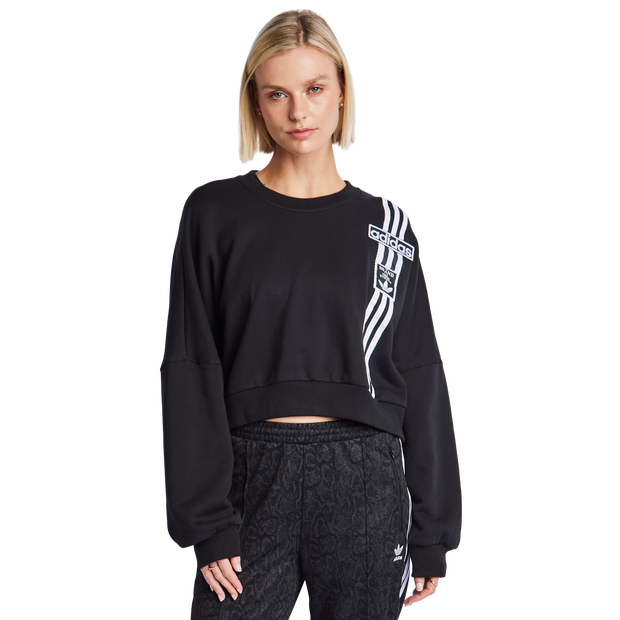 Image of Adidas Adibreak female Felpe - Nero - French Terry di cotone - Foot Locker035