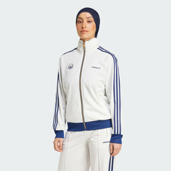 Femme Vestes Zippees - adidas Firebird - Cloud White-Cloud White