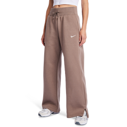 Damen Hosen - Nike Phoenix Wide - Mink Brown-Sail