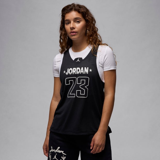 Image of Jordan Jersey 23 female Canotte - Nero - Foot Locker035