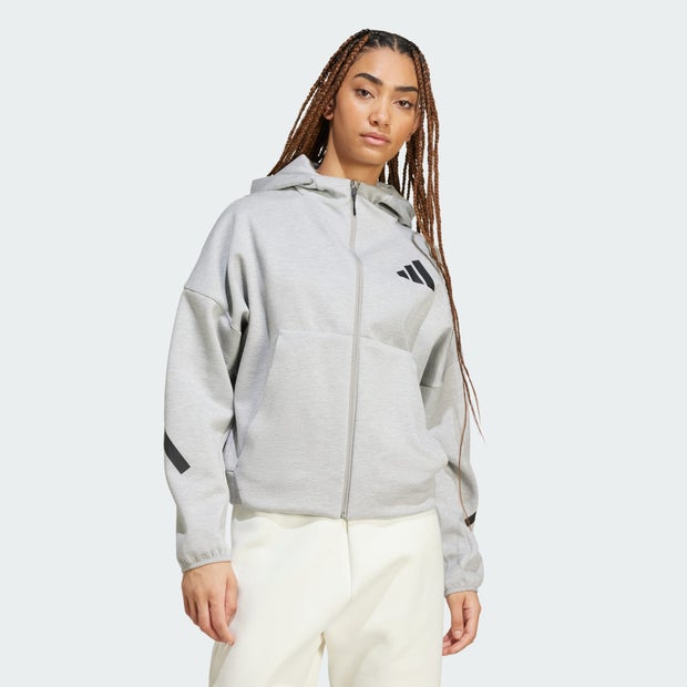 Image of Adidas Z.n.e. Full-zip female Felpe con cappuccio - Grigio - Poly Mesh - Foot Locker035