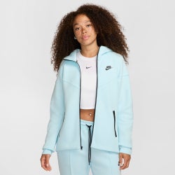 Women Hoodies - Nike Tech Fleece Oversized Full-Zip Hoodie - Glacier Blue