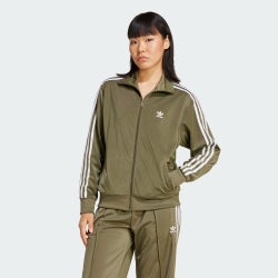 Damen Track Tops - adidas Adicolor Classics Firebird + - Olive Strata-Olive Strata