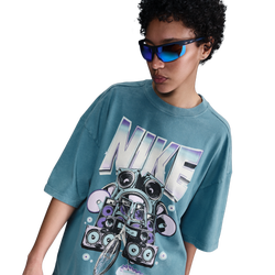 Women T-Shirts - Nike Gfx - Smokey Blue-Smokey Blue