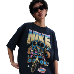 Women T-Shirts - Nike Gfx - Black-Black