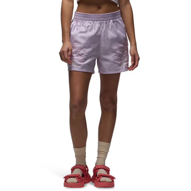 Jordan Gfx Korte Broeken Dames - Paars - Maat XS - Poly Mesh