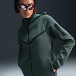 Damen Hoodies - Nike Tech Fleece - Vintage Green-Black