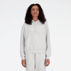 Women Hoodies - New Balance Sport Essentials - Grey-Grey