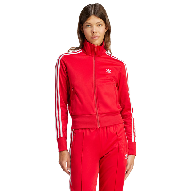 Image of Adidas Firebird female Top da pista - Rosso - Poly Mesh - Foot Locker035