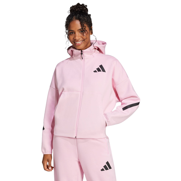 Image of Adidas Z.n.e. female Felpe con cappuccio - Rosa - Poly Mesh - Foot Locker035