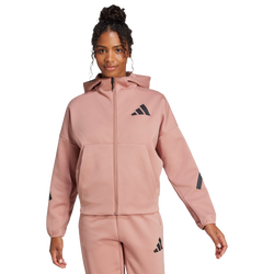 Damen Hoodies - adidas Z.N.E. - Warm Clay-Warm Clay