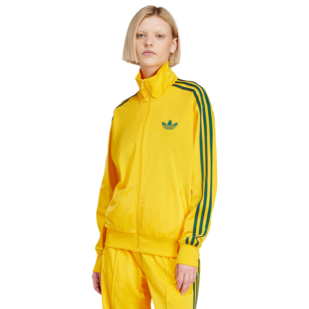 Image of Adidas Firebird female Top da pista - Giallo - Poly Mesh - Foot Locker035