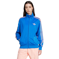 Damen Track Tops - adidas Firebird - Blue-Semi Pink Spark