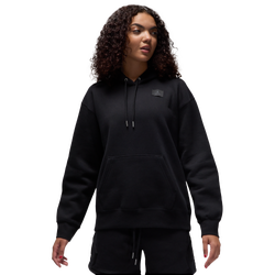 Women Hoodies - Jordan Flight - Black-Dark Smoke Grey