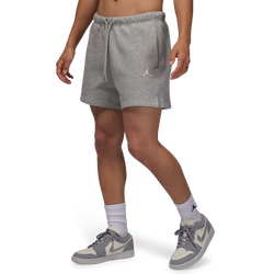 Women Shorts - Jordan Brooklyn - Dark Grey Heather-White