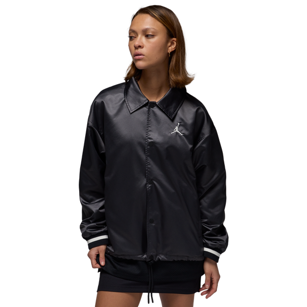 Jordan Coach Jassen Dames - Zwart - Maat L - Katoen Jersey