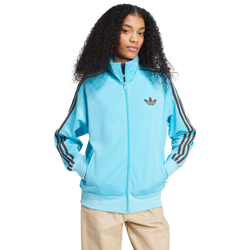 Donna Track Tops - adidas Adicolor Classic Firebird - Blue Glow-Auburn