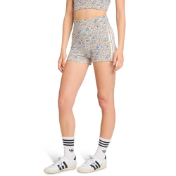 Mujer Shorts - adidas Firebird - Off White-Semi Lucid Red