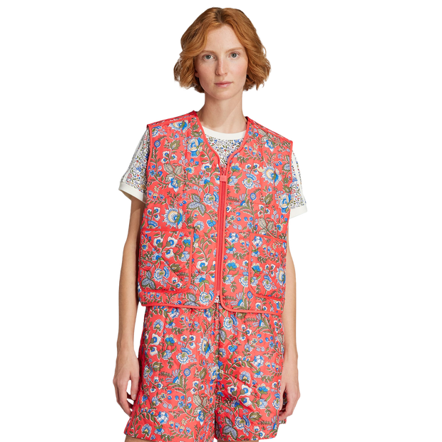 Image of Adidas Originals X Liberty London female Pantaloncini - Rosso - Jersey di cotone - Foot Locker035
