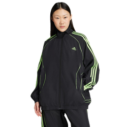 Damen Track Tops - adidas Teamgeist Adicolor - Black-Signal Green