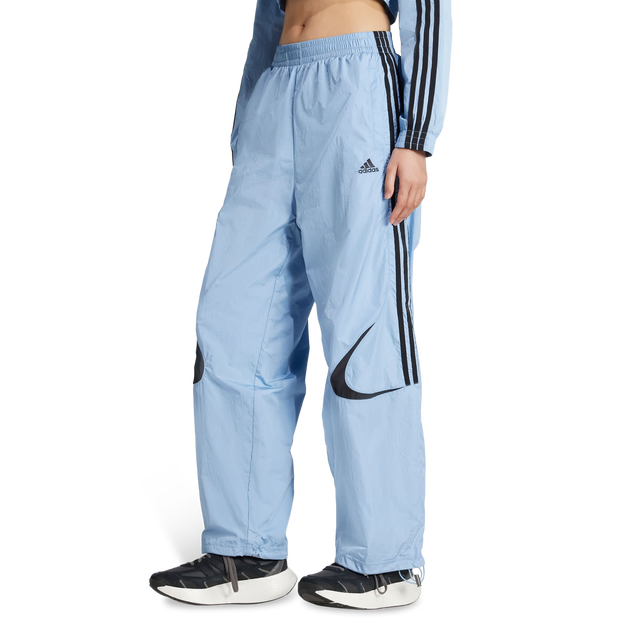 Adidas Teamgeist Adicolor Donna - Pantaloni Blu - Taglia 36 - Nylon
