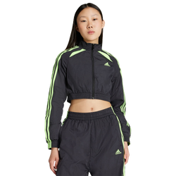 Damen Track Tops - adidas Teamgeist Adicolor - Black-Signal Green