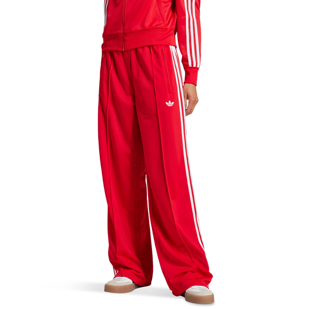 Adidas Classic Donna - Pantaloni Rosso - Taglia 42 - Poly Mesh