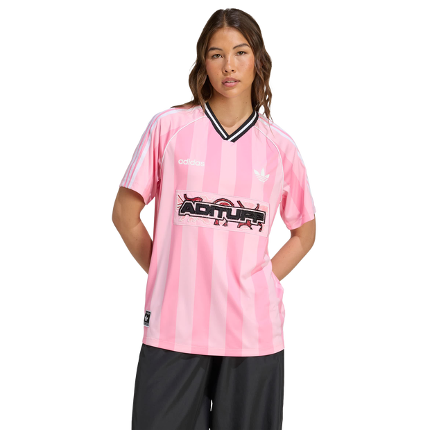 Adidas Originals Beads Jersey Truien/Replica's Dames - Roze - Maat 42 - Poly Mesh