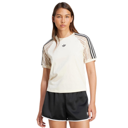 Dames T-Shirts - adidas Originals Summer Glow Cali - Wonder White-Wonder White