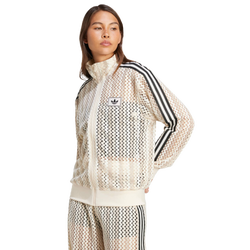 Dames Track Tops - adidas Originals Summer Glow Firebird - Wonder White-Wonder White