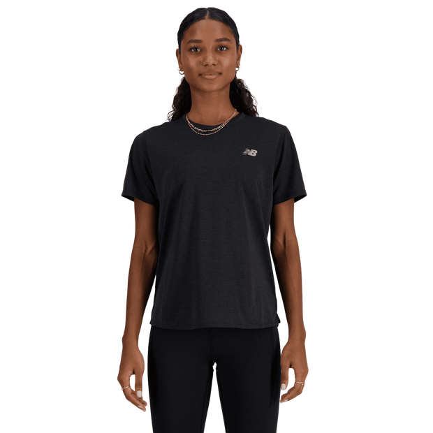 New Balance Athletics T-shirt Donna - Magliette Nero - Taglia S - Poly Jersey