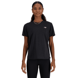 Femme T-Shirts - New Balance Athletics T-shirt - Black Heather-Black Heather