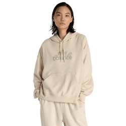 Femme Hoodies - New Balance Flower Hoodie - Bisque-Bisque