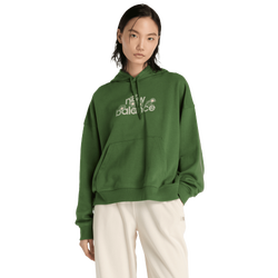 Femme Hoodies - New Balance Flower Hoodie - Dark Alpine Green-Dark Alpine Green