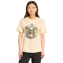 Mujer T-Shirts - adidas X Farm Graphic T-shirt - Cotton Jersey-Sand Strata