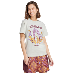 Mujer T-Shirts - adidas X Farm Graphic T-shirt - Cotton Jersey-Ash Silver