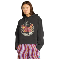 Donna Hoodies - adidas X Farm Hoodie - Cotton Jersey-Black