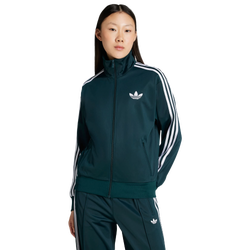 Femme Vestes Zippees - adidas Adicolor Classic Firebird Loose Track Top - Poly Mesh-White