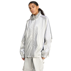 Femme Vestes Zippees - adidas Adilenium Season 4 Teamgeist Track Top - Cotton Canvas-Silver Metallic