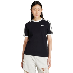 Mujer T-Shirts - adidas Originals 3-Stripes T-shirt - Cotton Jersey-Black