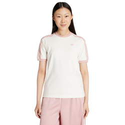 Femme T-Shirts - adidas Originals 3-Stripes T-shirt - Cotton Jersey-Off White