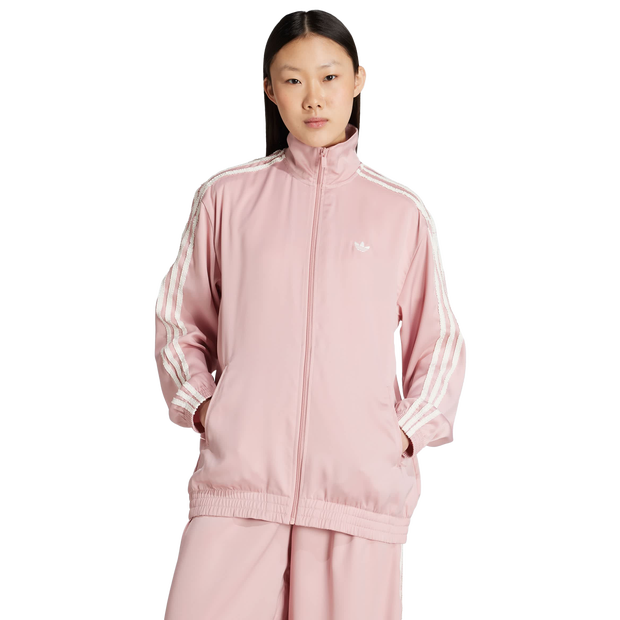 Image of Adidas Firebird female Top da pista - Rosa - Poly Mesh - Foot Locker035